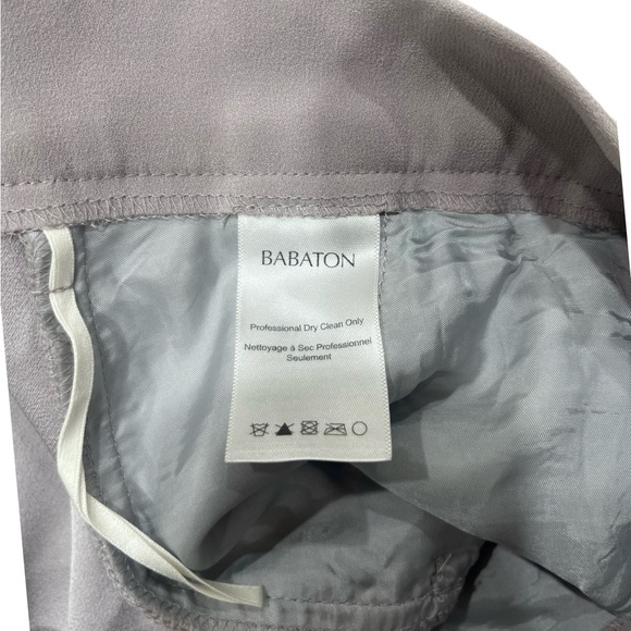 Aritzia Babaton Cohen Classic Fit Tapered Grazer Grey / Lavender Size 4 NWT - Picture 7 of 8